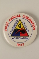 2005.416.19 front
Convention button for the first US Army 4th Armored Division reunion

Click to enlarge