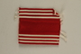 US Army soldier's red and white striped ribbon