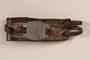 Leather wristband with numbered identification tag  issued in a concentration camp