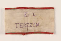 2004.721.5 front
Handmade white armband stamped for medical personnel worn by an inmate in Theresienstadt

Click to enlarge