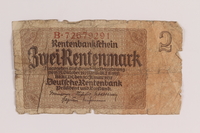 2005.517.41 front
Weimar Germany, 2 Rentenmark note saved by an Austrian Jewish refugee

Click to enlarge