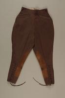 2006.19.42 front
Brown riding breeches owned by a German Jewish businessman in Shanghai

Click to enlarge