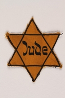 2002.131.2 front
Star of David badge with Jude printed in the center

Click to enlarge