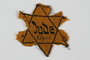 Star of David badge with Jude and еврей printed in the center