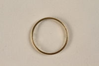 2006.444.2 front
Engraved gold wedding ring acquired by an inmate while in Kaufering concentration camp

Click to enlarge
