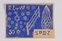 Warsaw Ghetto postage stamp, denomination 50, never issued