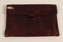 Red leather pouch used by a Czech Jewish inmate in Theresienstadt