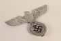 Silver Reichsadler flagpole ornament that was removed from a flagpole