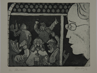 1988.12.16 front
Plate 16, Herbert Sandberg series, Der Weg: young man looks with dismay at men drinking in a bar

Click to enlarge