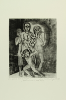 1987.92.12 front
Drypoint etching by Lea Grundig of a group of people hiding their faces

Click to enlarge
