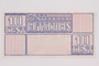 Westerbork transit camp voucher, 10 cent note, acquired by a former inmate