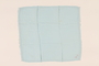Light blue handkerchief with a pink monogram carried by a Kindertransport refugee