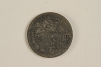 2003.460.8 front
Łódź (Litzmannstadt) ghetto scrip, 5 mark coin acquired by Polish Jewish survivor

Click to enlarge