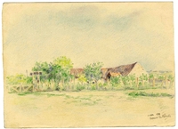 Fiszel Zylberberg-Zber artwork, 2003.462.3
Colored drawing of internment camp barracks by a Polish Jewish inmate

Click to enlarge