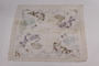 Partially embroidered tablecloth made by a Belgian Jewish woman recovered postwar