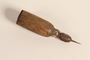 Straight needle awl with an .875 inch needle used by a Polish Jewish refugee conscripted as a shoemaker by the Soviet Army