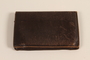 Leather wallet with 6 pockets used by a German Jewish refugee to hold wartime documents
