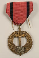 2004.643.5 front
Pametni Medaile Ceskoslovenska Armada V Zahranici (Czechoslovak Army Abroad) medal awarded to a Czech Jewish soldier

Click to enlarge