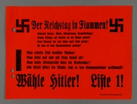 2005.125.1 front
Der Reichstag in Flammen! [Reichstag in Flames!] propaganda flier

Click to enlarge