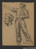 2005.181.80 front
Drawing by Alexander Bogen of a partisan standing with his right arm extended

Click to enlarge