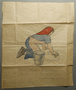 Drawing of woman scrubbing floor given to German Jewish inmate