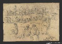 2005.181.133 front
Drawing by Alexander Bogen of groupings of partisans in a wood, including a row of partisans with a flag

Click to enlarge