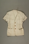 Man's short-sleeved linen jacket made in a displaced person's camp