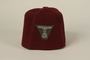Waffen-SS Muslim red fez found by a US soldier at Ohrdruf concentration camp