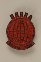 2005.579.14 front
Globe-shaped UNRRA pin worn by a former concentration camp inmate and refugee aid worker

Click to enlarge