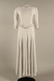 Wedding dress with ruffle made for the marriage of 2 German Jewish DP camp aid workers