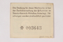 Mittelbau forced labor camp scrip, .01 Reichsmark note