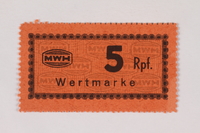 2003.413.57 front
Holleischen subcamp scrip, 5 Reichspfennig note

Click to enlarge