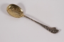 Silver ice cream spoon with floral engraving saved by young German Jewish refugee