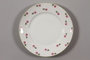 China plate with floral  border recovered by a German Jewish family postwar