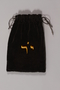 Monogrammed gray velvet tefillin bag carried by a young German Jewish Kindertransport refugee