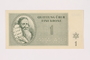 Theresienstadt ghetto-labor camp scrip, 1 krone, owned by a former Czech Jewish inmate