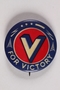 "V" for Victory pin