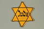 Star of David badge printed with Jude, German for Jew
