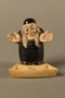 Ceramic change holder in the shape of an Orthodox Jewish man