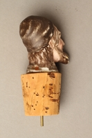 2016.184.33 back
Cork bottle stopper with a porcelain finial depicting a Jewish stereotype

Click to enlarge