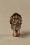 Silver plated cane knob shaped as a Jewish man in cap with sidelocks