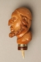 Wooden walking stick knob carved as Fagin’s head