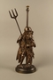 Cast iron Fagin lamp holding a toasting fork / trident