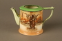 Royal Doulton Dickens Ware teapot decorated with an image of Fagin