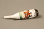 German Gesteckpfeife style tobacco pipe and porcelain bowl with an antisemitic image