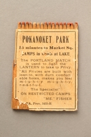 2016.184.214 front
Matchbook advertising Pakanoket Park, a camp that excluded Jews

Click to enlarge