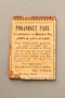 Matchbook advertising Pakanoket Park, a camp that excluded Jews