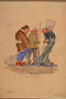 Cartoon of three Jews in a forced labor unit