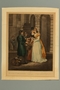 Print of 2 well dressed woman buying oranges from a Jewish peddler