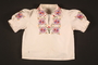 Embroidered blouse made for a young Austrian Jewish refugee before her emigration